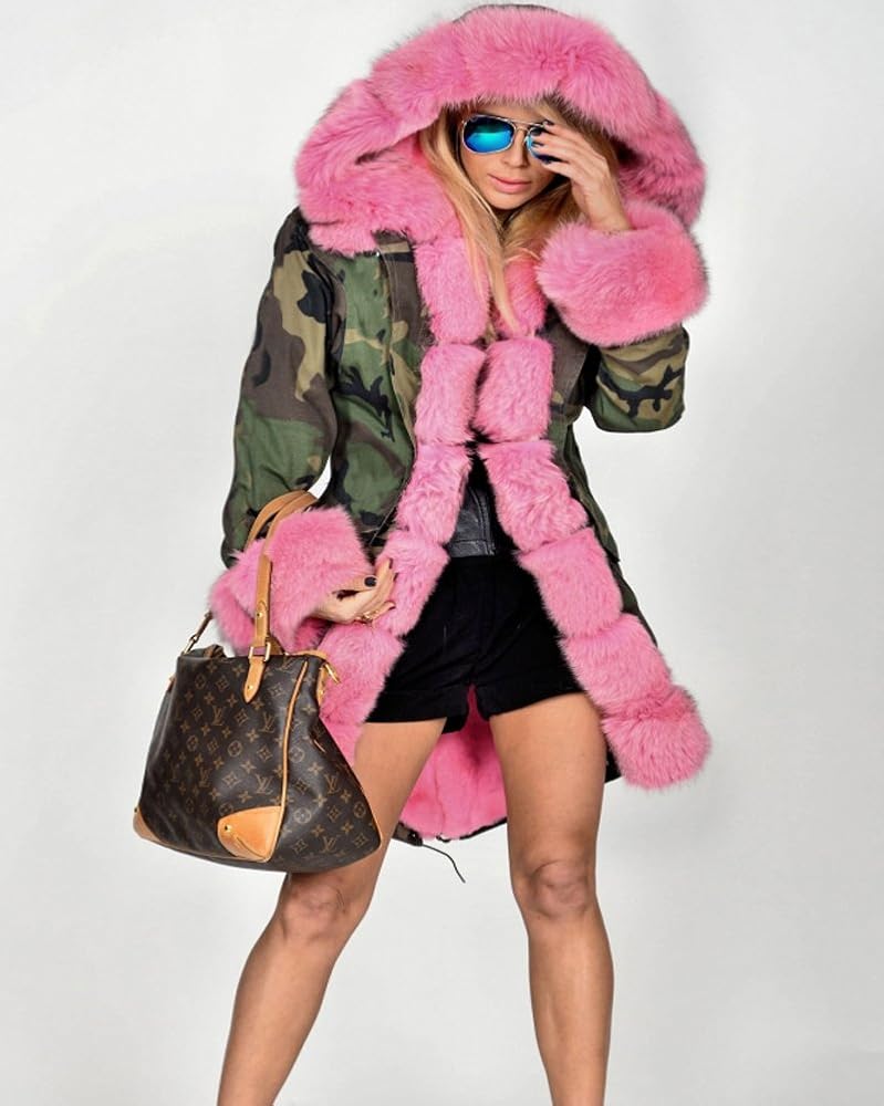 Amazon.com: tiptupu Women's Winter Zip Puffer Coat Thicken